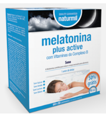 Melatonina Plus Active - 60+30 Comprimidos - Naturmil